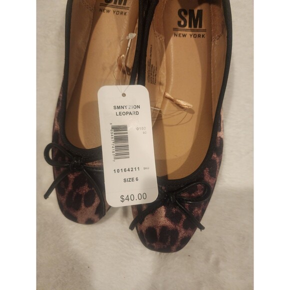 SM NewYork Steve Madden Zion Leopard Print Ballerina Flats Women's Size 6 - Picture 3 of 6